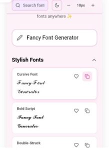 Copy Fonts Font Generator - 300+ Cool Fancy Text (๐๐ธ๐น๐ ๐ช๐ท๐ญ ๐๐ช๐ผ๐ฝ๐ฎ)